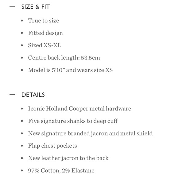 HOLLAND COOPER Denim Jacket size XS NEW W/ TAG - Picture 8 of 11